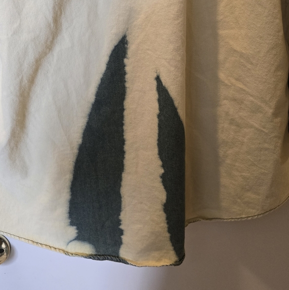 Papermoon Olive Bleached Button Down - Picture 7 of 9